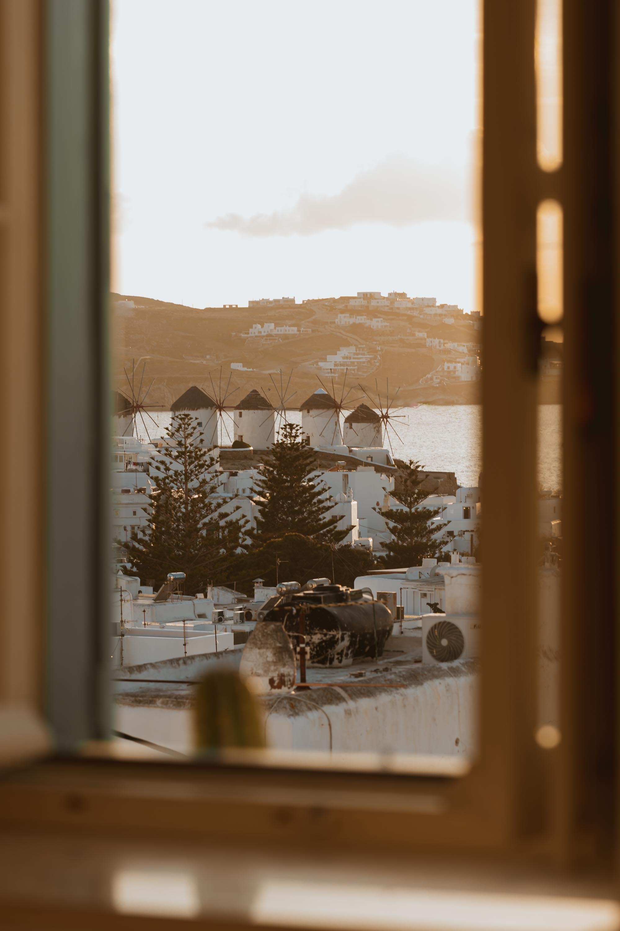 Panoramic Mykonos sunset